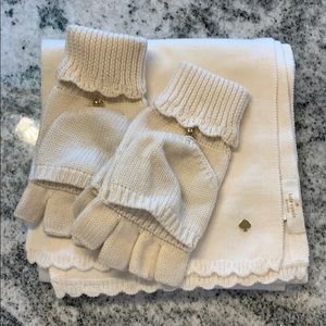 Kate Spade glove and scarf set